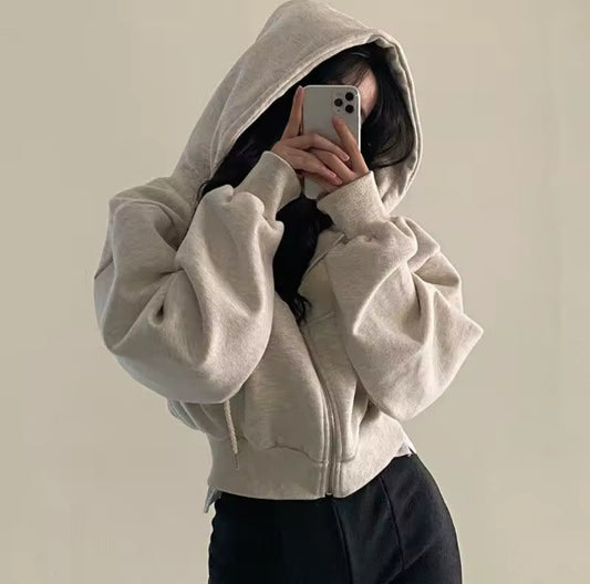 Autumn Long Sleeve Crop Top